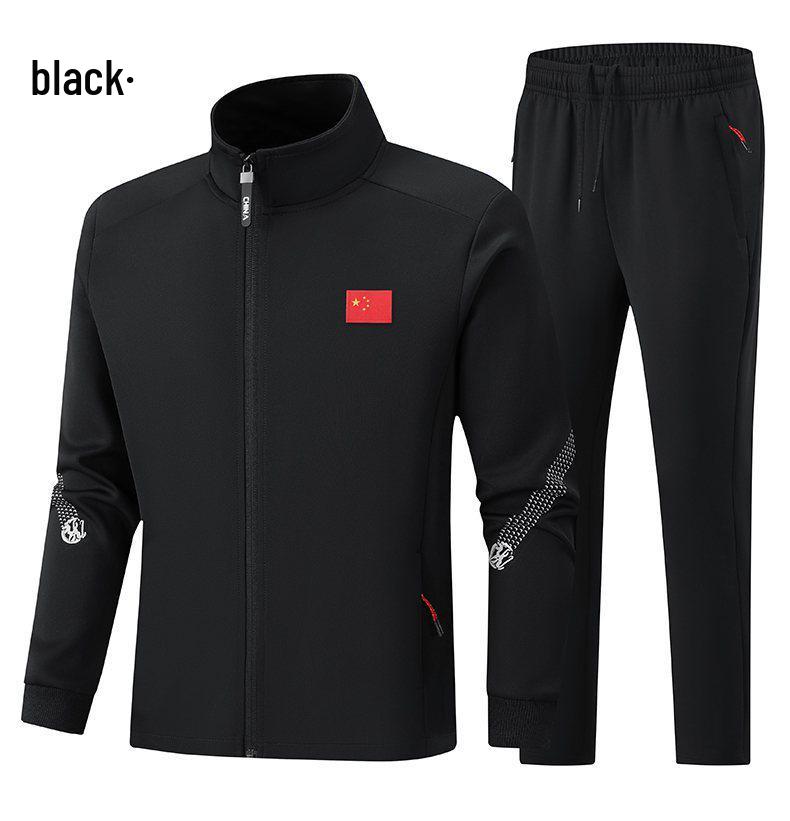 Unisex Autumn Sportswear Set for Students and Coaches: Martial Arts Uniform and Casual Wear.