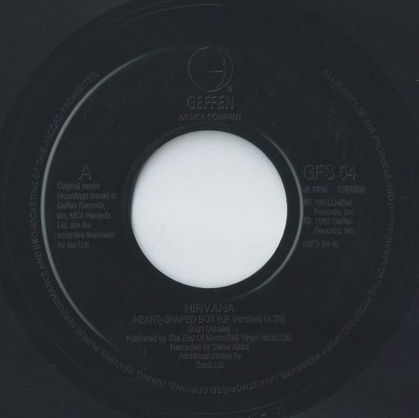 

7inch Record NIRVANA Heartshaped Box Marigold GFS54 GEFFEN 1993 UK Rock Used