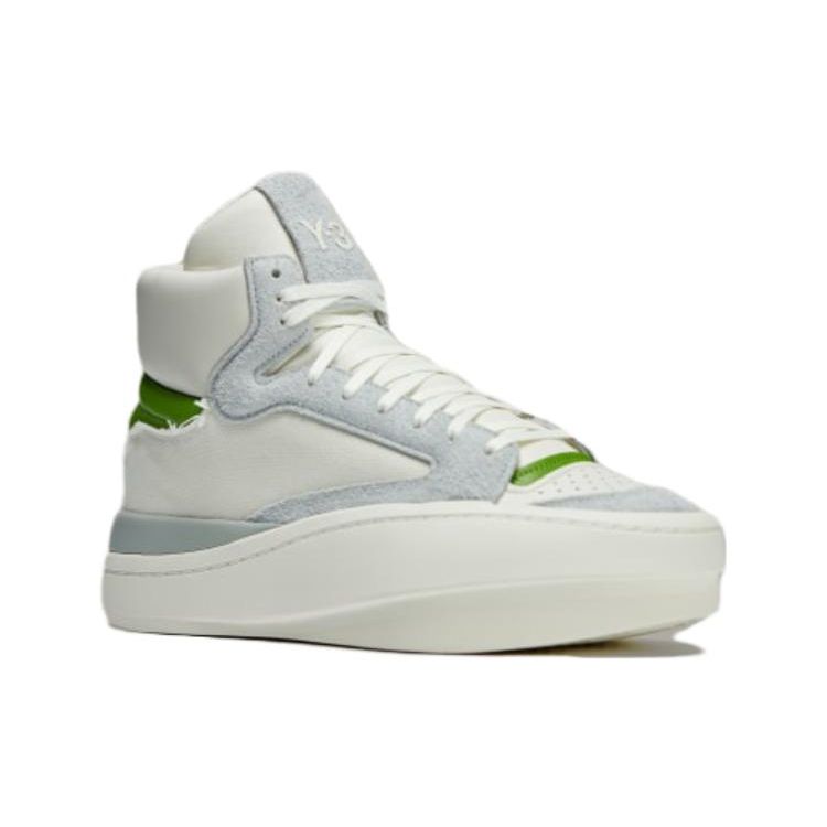Adidas Y-3 Centennial High Team Rave Green Unisex Sneakers Cream Off-White Wonder-Silver IG0798