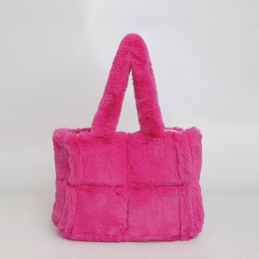 Tote Bag Women Fur Large Capacity Daily Commute
