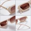 SHAUNA Fashion Small Square Sunglasses Women Luxury Vintage Semi-Metal Pearl Sun Glasses Shades UV400