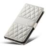 For Xiaomi 17 Pro Wallet Case Rhombus Stitching Stand Leather Phone Cover with Long/Short Strap
