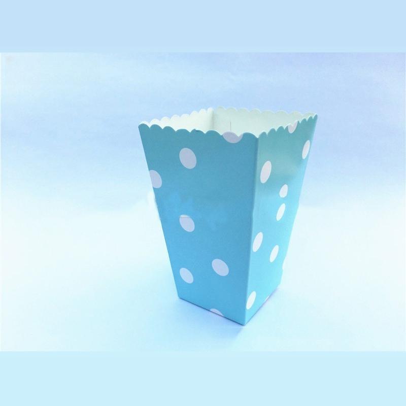 Striped Ripple Dot Popcorn Box Creative Birthday Party Decora Festival Carnival Snack Cup Children's Anniversary Gift Packag Handheld Popcorn Bucket