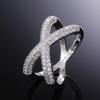 Classic X-Set Zircon Women'S Ring, Birthday Party Gift Accessory