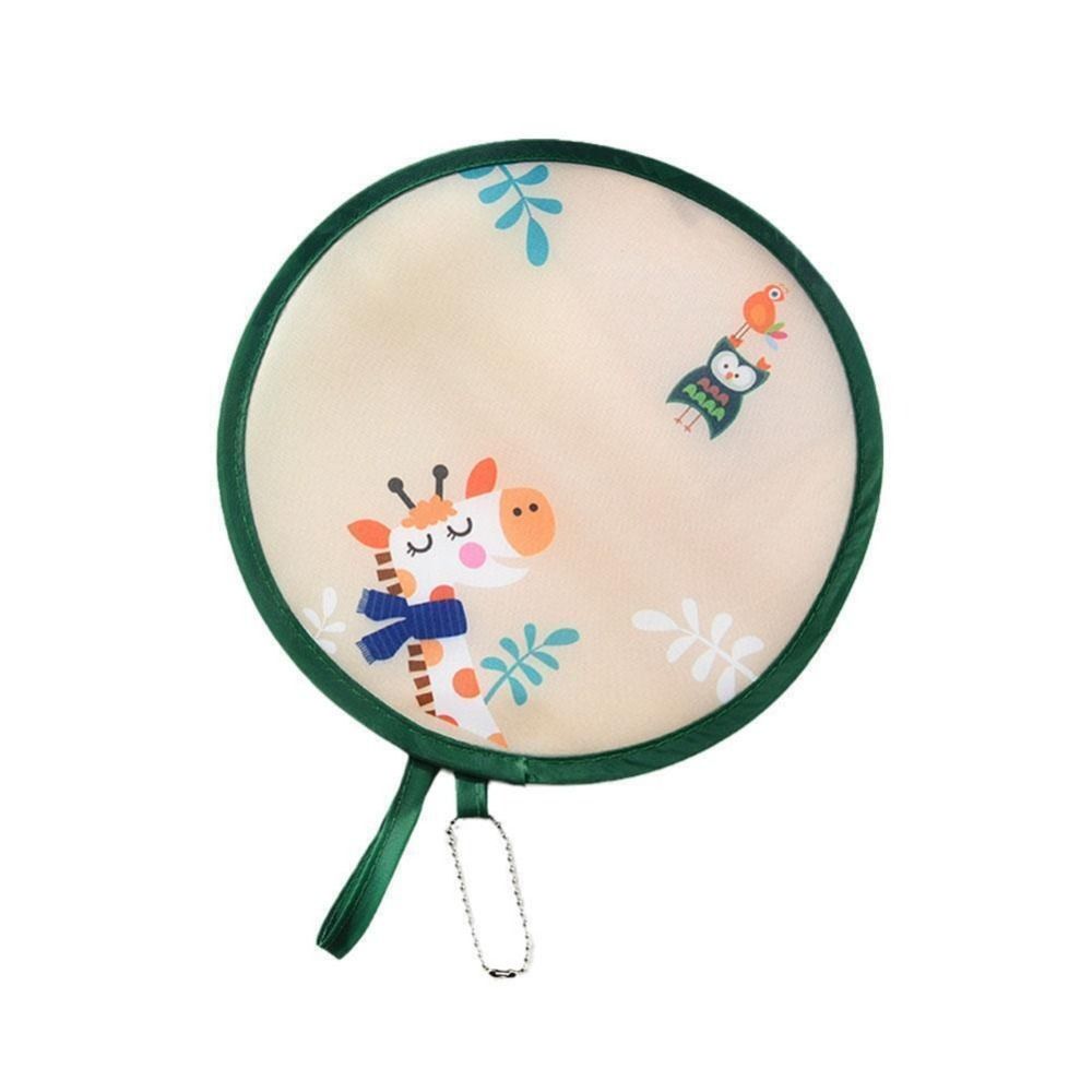 High Quality PET Pocket Fan Mini Gift Cartoon Small Fan Foldable Pocket Cloth Fan