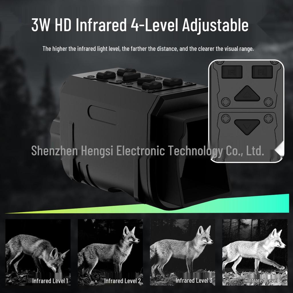 4K 12x Monocular Infrared Night Vision Telescope with Photo and Video Capability