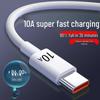 10A 120W Super Fast Type-C Charging Cable for Huawei, Vivo, Oppo, Honor
