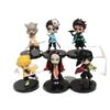 6PCS Standing Demon Slayer Action Figures Gift 7CM