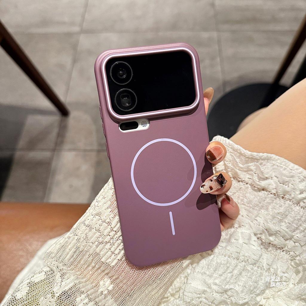 Applicable To Xiaomi 11promax Mobile Phone Case, Thin Ring Magnetic Suction 11pro, Fashionable and Simple 11ultra All-inclusive Anti-drop Red.