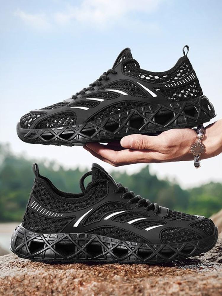 Fashion Thick Platform Mesh Upper Running Male Sports Shoes Athletic Original Deals Size 9 Low Price Walking Wide Men's Casual Sneakers