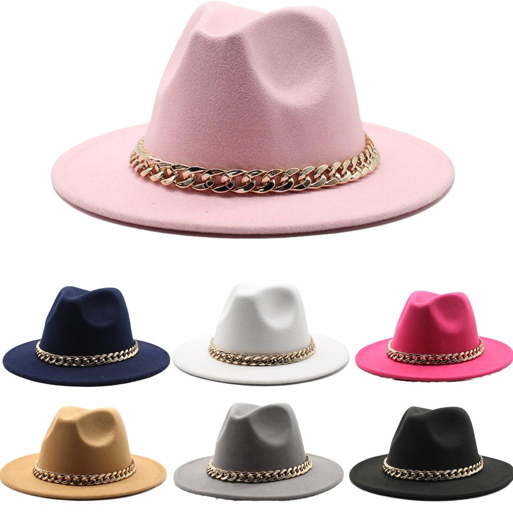 Fedora Hat Wide Brim Jazz Cap Panama Hat Fashion Hat For Casual Outfits Outdoor Wear Dressy Events