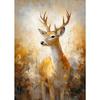 Lovely Animal Wild Deer Canvas Poster Cute Jungle Angel Wall Art Picture for Living Room Bedroom Club Bar Modern Home Decor Gift