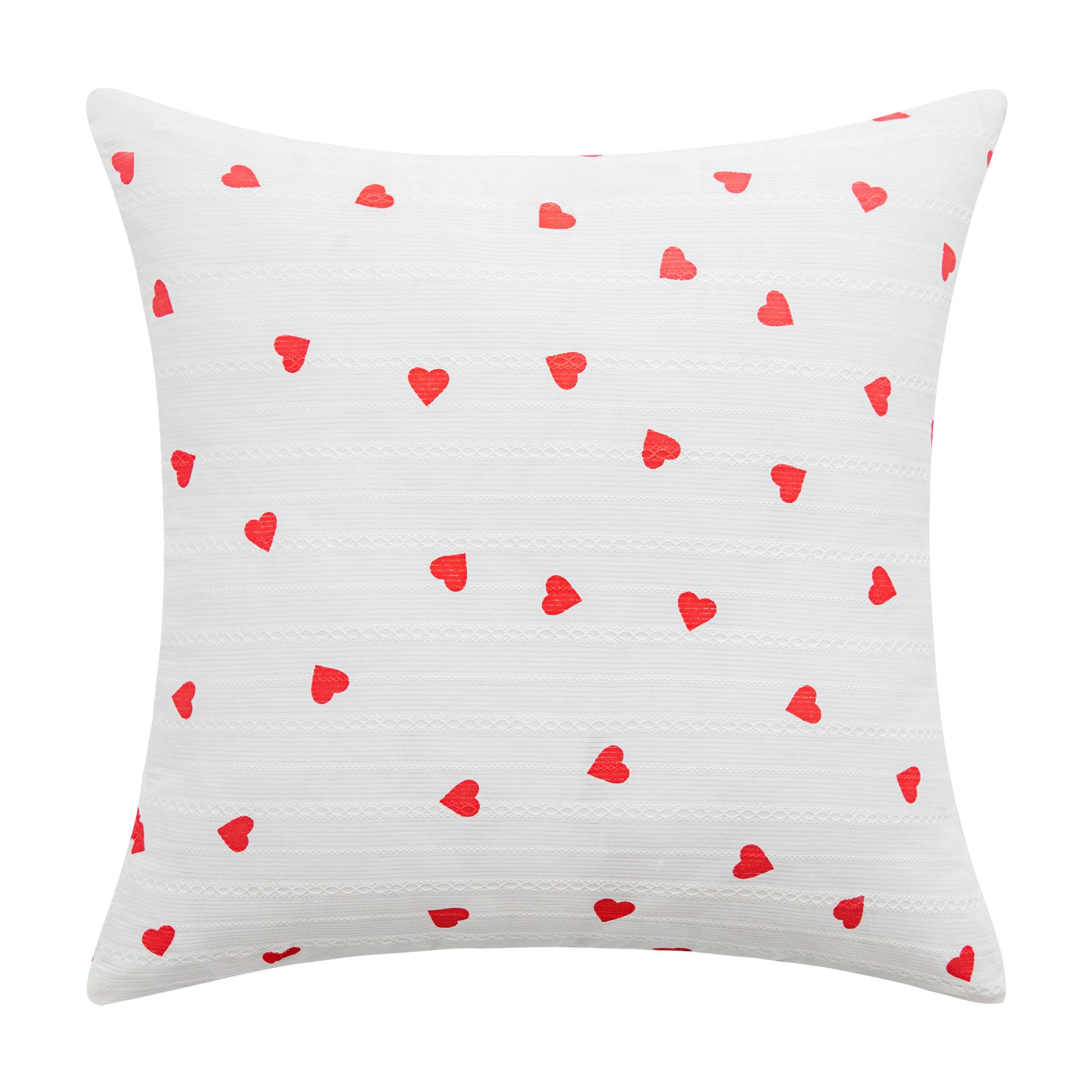 

Простая наволочка для подушки любви для украшения дома, гостиной и спальни, наволочка для хлопковой наволочки с цветным принтом в горошек, прикроватная наволочка 30 * 50Cm without core