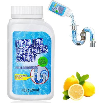 Drain Cleaner, Delighteal Pipeline Dredging Agent, Can Quickly Dissolving Blockages, For Kitchen and Toilet Pipelines, Drain Clog Remove