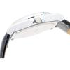 Citizen Q&Q Analog Solar Waterproof Date Watch Leather Strap White Dial H060-304 Men's Black