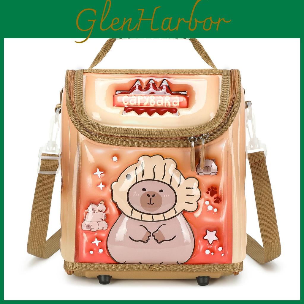 Kids Cartoon Lunch Bag With Insulated Polyester For Kindergarten And Travel Use