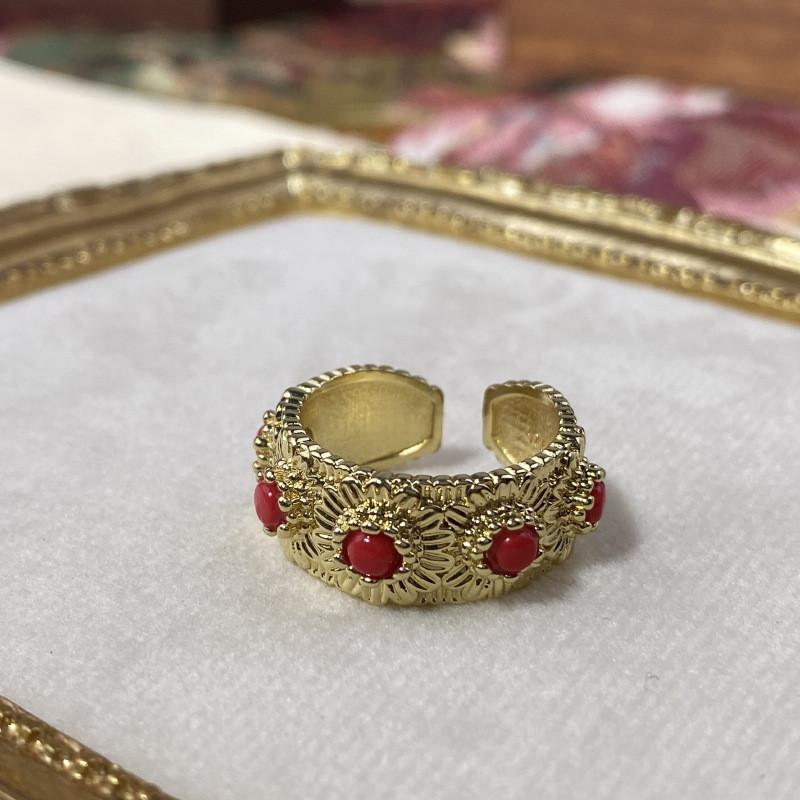 

Design Geometric Sleek Daisy Flower Ring For Women Adjustable Stylish Copper Fashion Piece J5395