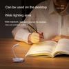 1-2Pcs Portable LED Book Lights USB Rechargeable Eye Protection Night Light Mini 360°Clip- Desk Reading Lamp Travel Bedroom