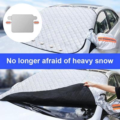 Car Snow Shield, Frost And Snow Car Cover, Front Windshield, Sun And Sunshade Shield, Universal Thick Freezing And Snow Shield