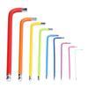 9Pcs Hex Wrench Key Set Multi Colour Chrome Vanadium Steel Ball End Long Arm Tools 1.5?10mm