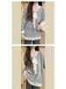 Women's Autumn Patchwork Lace Bow Long Sleeve Sweater - Casual & Sweet Style