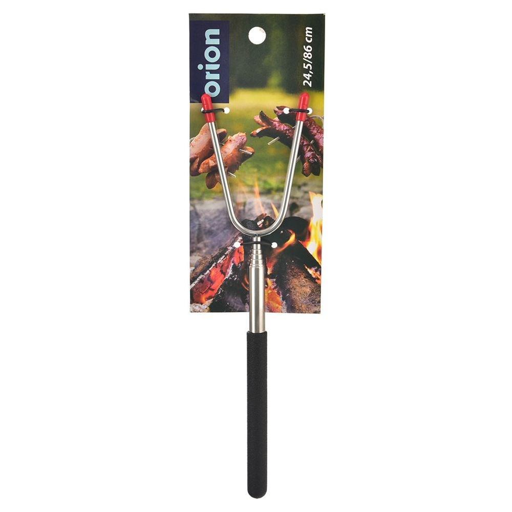 Steel extendable campfire stick, 24.5-86 cm
