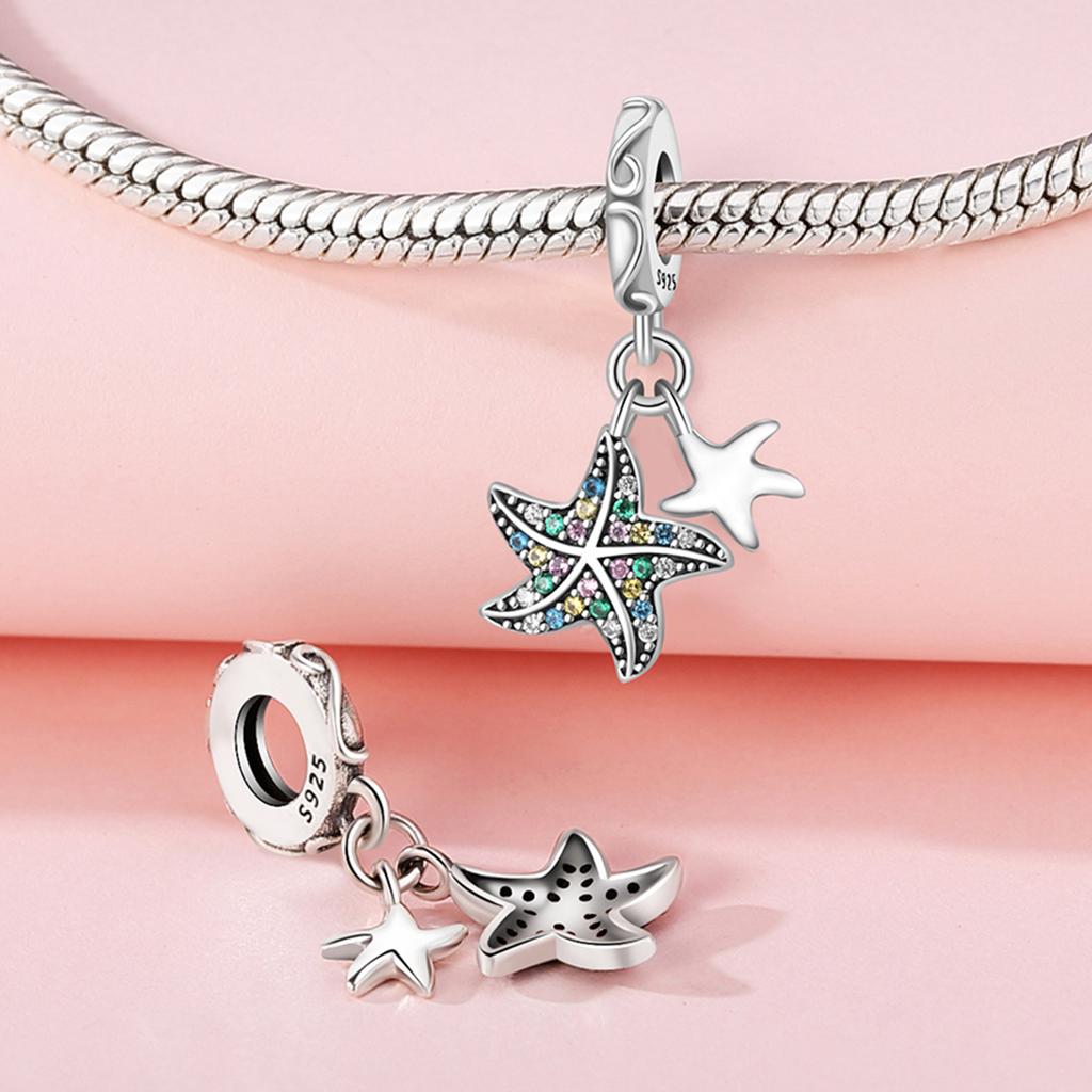 Orginal Copper Charm Sea Crab Turtle Starfish Charms Beads Fit Bracelet Necklace Bead Jewelry Making Jewelry Gift