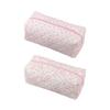 Elegant Floral Shaped Makeup Bag Practical Polyester Large Capacity Cosmetic Bag For Cosmetics And Travel Essential