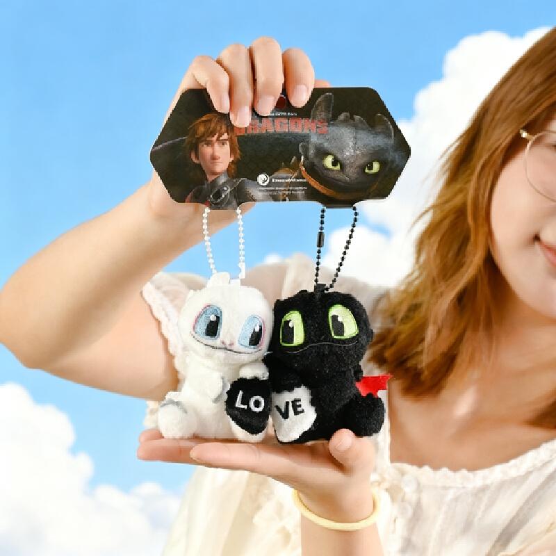 Latest Potdemiel Honey Pot Genuine Luminous Toothless Doll Series Plush Doll Bag Couple Pendant Magnetic Attraction Present Toys