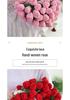 Handmade Knitted Gradient Rose Bouquet Wool Blanket - Perfect Valentine's Day Sofa Nap Gift