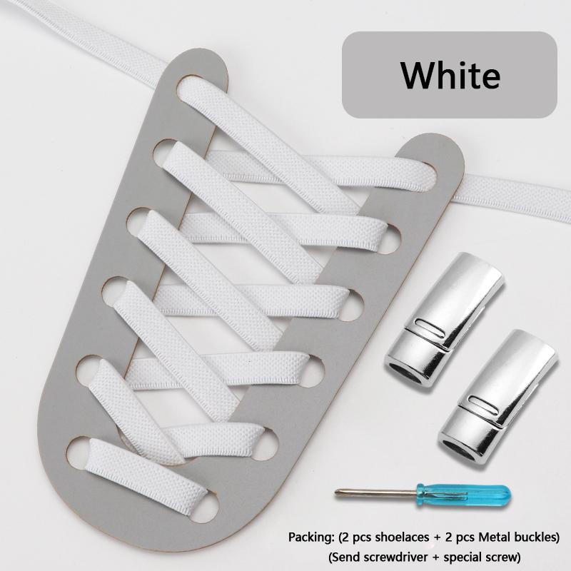 Flats Elastic Laces for Sports Tennis Magnetic Lock Shoelace Without Tying 8mm Thick Men No Tie Shoe Laces Shoes Accessories