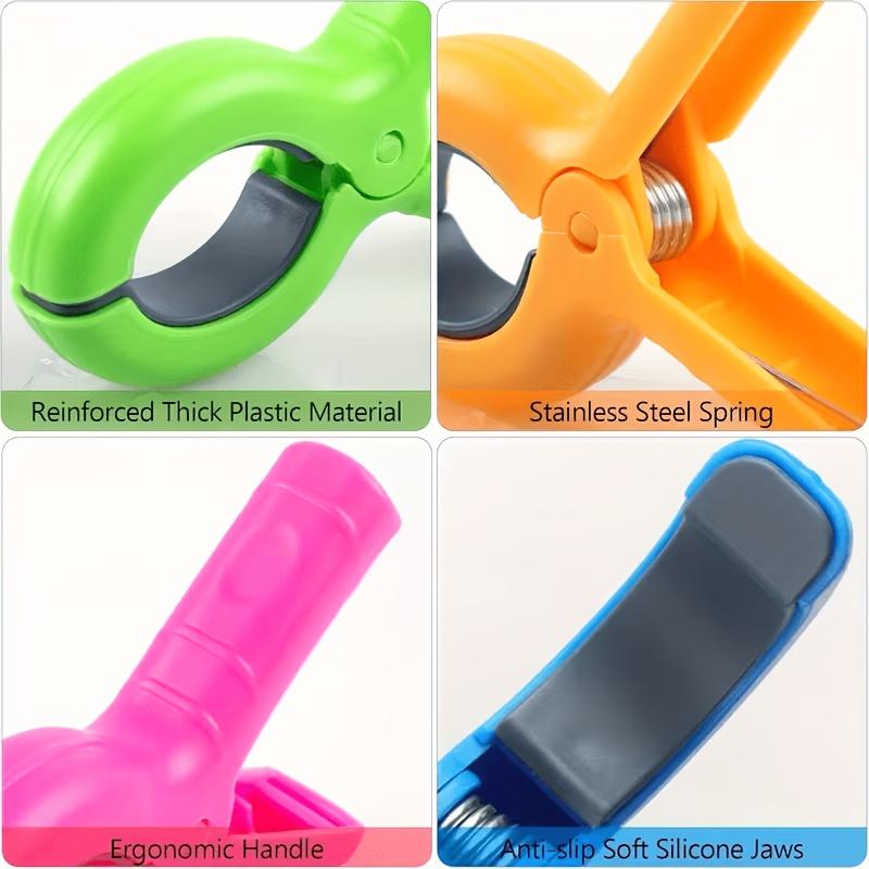 14pcs Random Color Windproof Chair Clips, Oversized Beach Towel Holders, Anti-Slip Clips. Suitable for Pool Lounge Chairs, Outdoor Use
