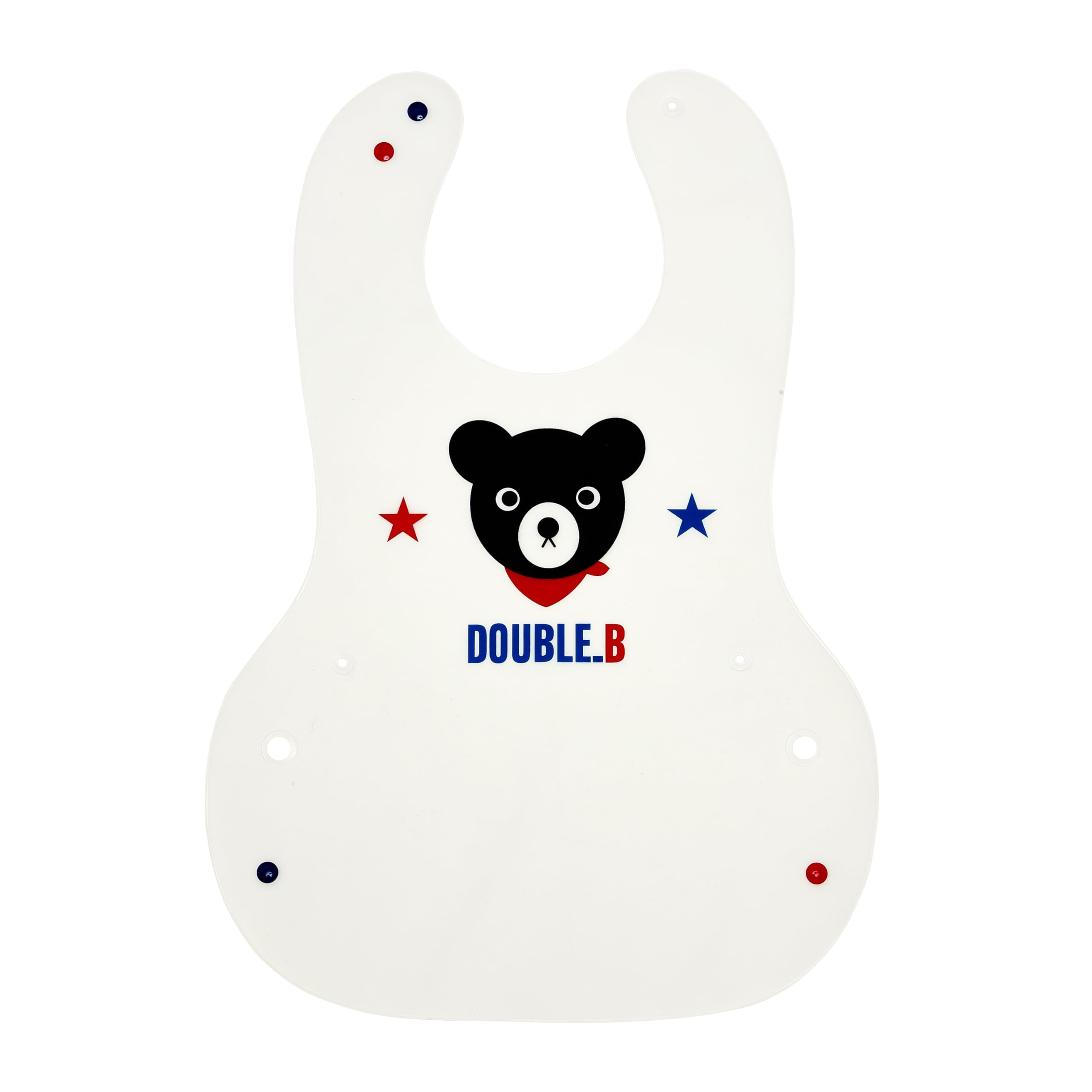 

MIKI HOUSE Double B Нагрудник для ланча с мишкой Сделано для мальчиков и малышей Белый с дизайном для еды, Япония, Девочки, Подарок, 60-7909-683, белый