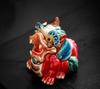 1PCS Ceramic Animal Ornaments Chinese Feng Shui Home Furnishings Car Interior Living Room Entrance Accessories Premium Gifts