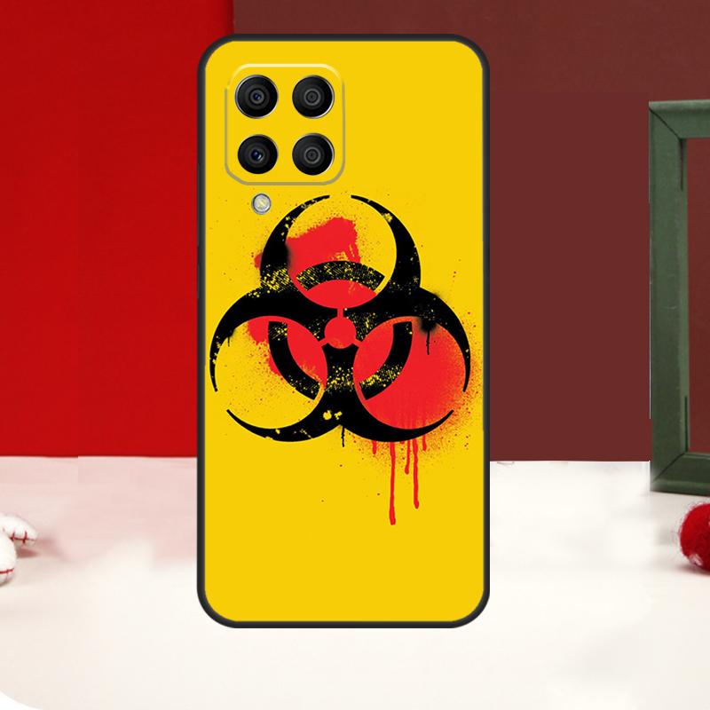 Biohazard Symbol Logo Case For Samsung Galaxy M14 M34 M54 M13 M53 M56 M52 M32 M16 M11 M21 M31 M35 M12 M15 M36 M55