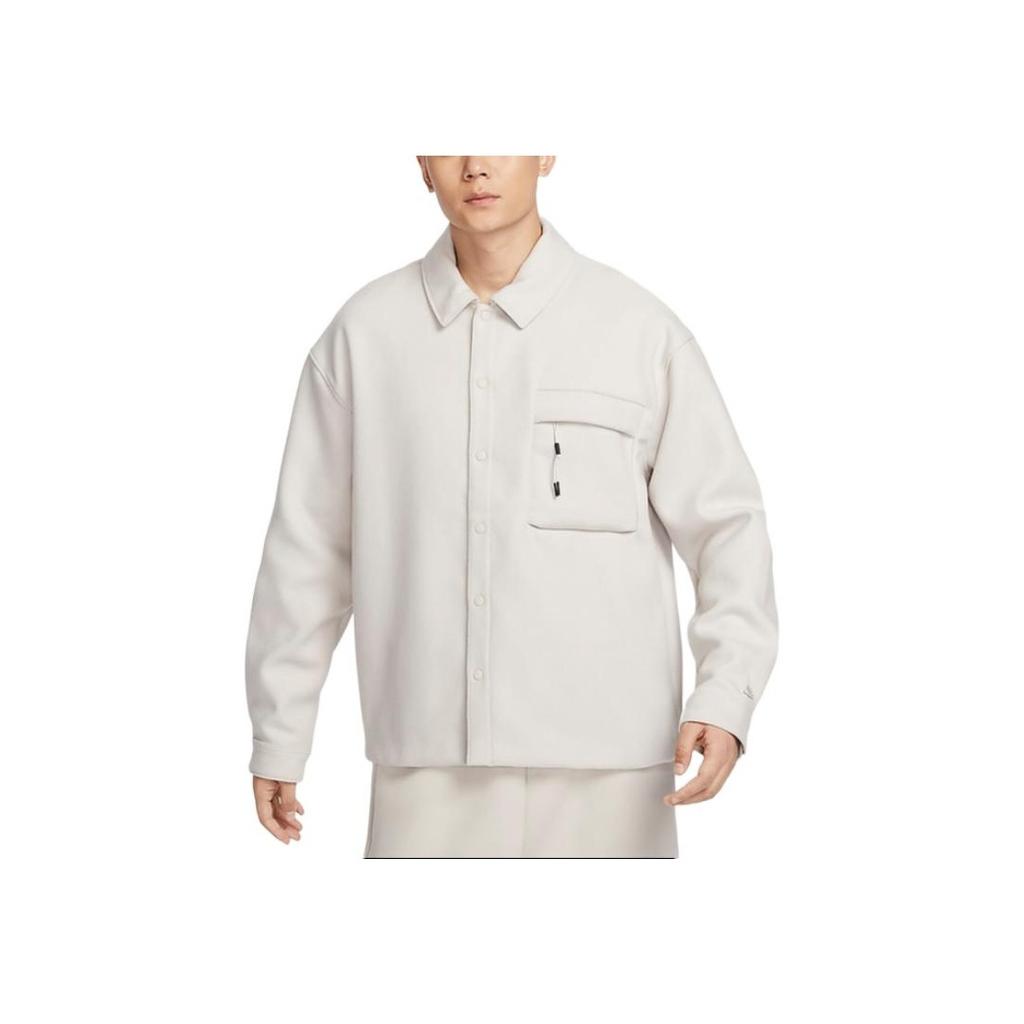 Nike Comfortable Loose Casual Solid Color Jacket Men Jackets Off-White HF0133-104