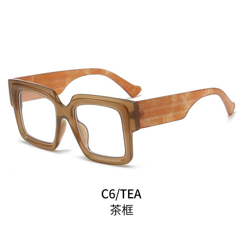 New Fashionable Blue Light Blocking Glasses Trendy Oversized Square Frame for Men & Women Stylish Clear Lens Eyewear