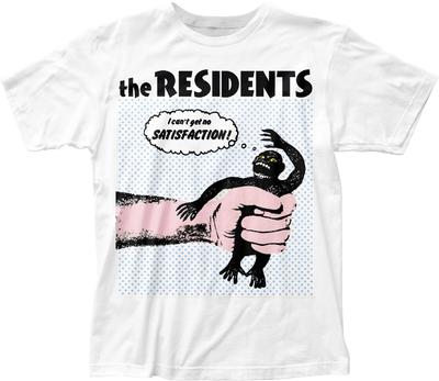 The Residents No Satisfaction T-shirt da uomo T-shirt band rock and roll Nuova bianca