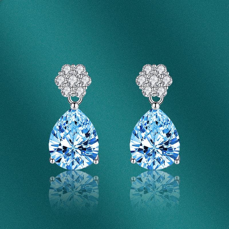 Sace Gems Copper Zircon Fashion New Water Drop Earrings