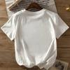 Women's Loose Fit Pure Cotton Short Sleeve Round Neck T-Shirt