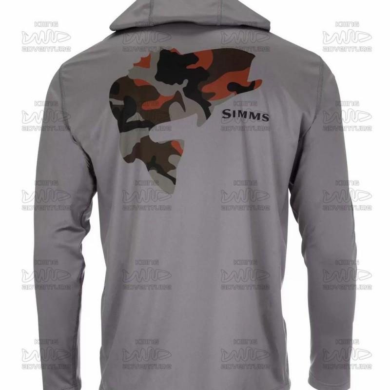 Mens Quick-Dry UV Protection Fishing Hoodie With Face Cover Outdoor Sports Cycling Running
