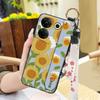 Ring Kickstand Phone Case For Tecno Camon20 Pro 5G/CK8n Dirt-resistant Silicone Fashion Design Wristband Phone Holder