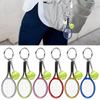 6Pcs Mini Keychain Pendant Simulation Tennis And Racket Model Bag Hanging Decoration