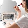 Waterproof Large-Capacity PU Makeup Bag - Portable Double-Layer Transparent Design