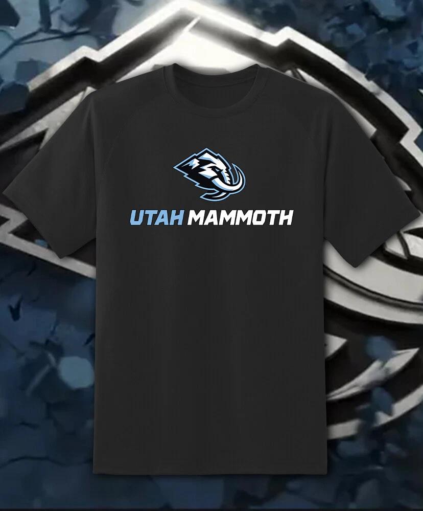 Utah Mammoth TEXT Team logo shirt Adult and Youth Sizes S-6XL Tracking!! 4XL