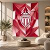 Decorative Tapestry,Monaco FC Printed Wall Art, Lightweight Wall Hanging For Bedroom Background
