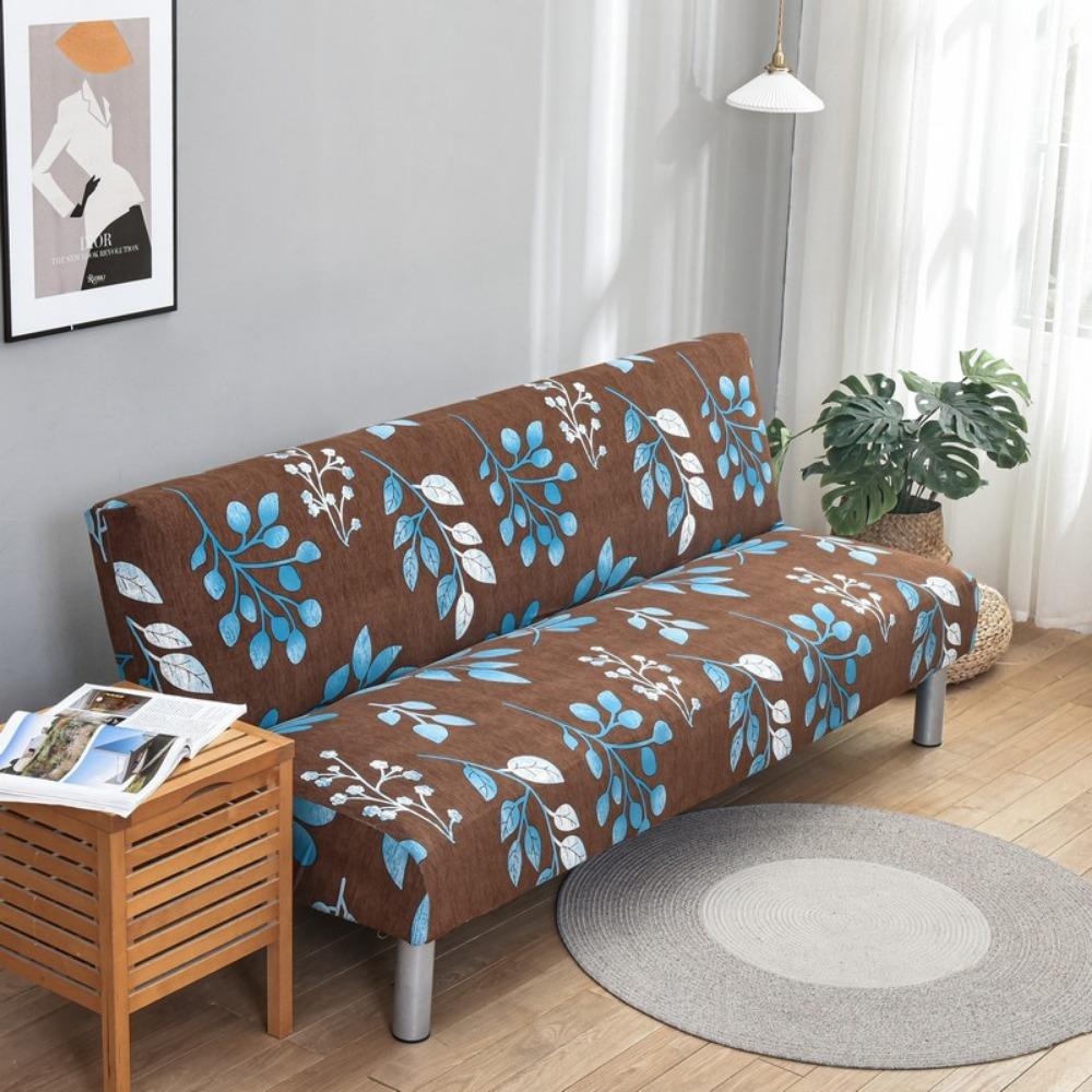 Milk Silk Elastic Sofa Cover Slipcover Furniture Protector Dustproof Stretchable No Armrest Full Coverage