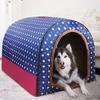 (S-L) Medium Dog Kennel Indoor Soft Comfortable Puppy House Removable Small Dog Bed Cave Winter Warm Pet Sleeping Mat Portable