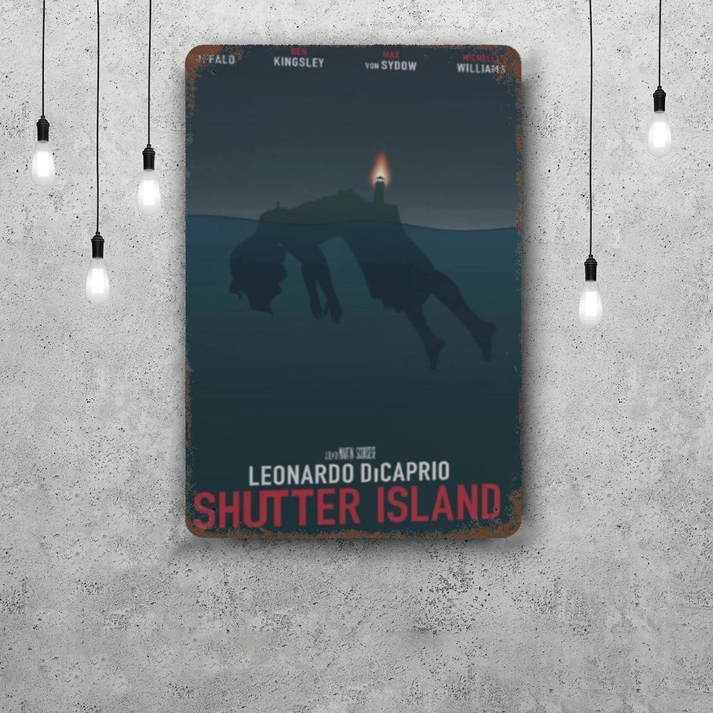shutter island Metal Signs wall decor Vintage Tin Signs Captain Metal Poster Decor for Bar Pub Club Wall Decoration