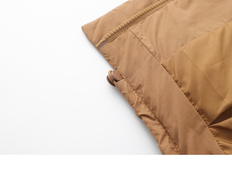 Women's White Duck Down Vest - Autumn/Winter 2024, High-End European Style, Loose Fit for Mom